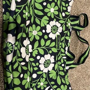 Green and blue floral print weekender bag or pool bag. Like new condition